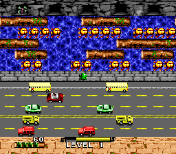 Frogger (USA) In game screenshot